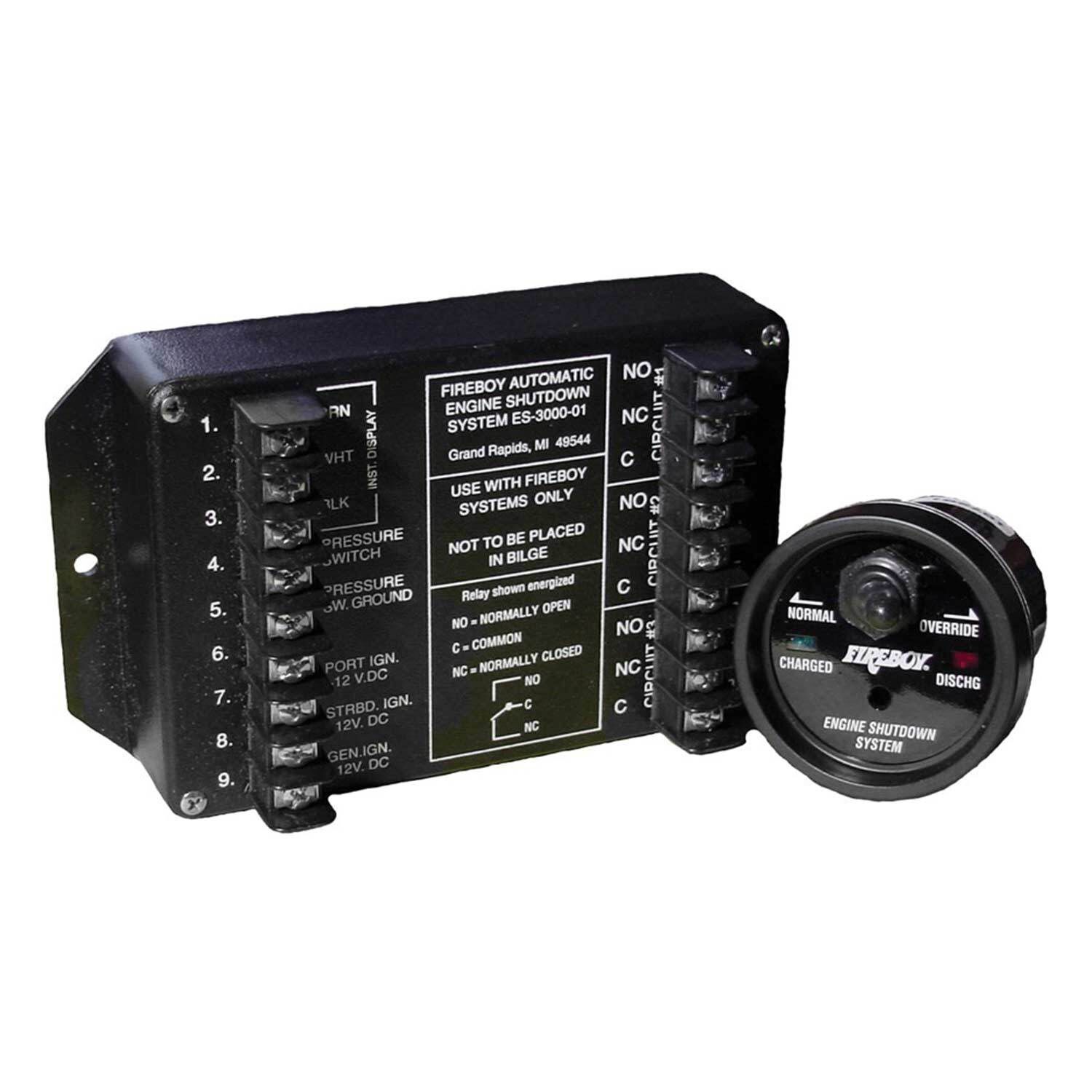 FireBoy Xintex ES-8000-01-24V Marine 8-Circuit Engine Shutdown Override System