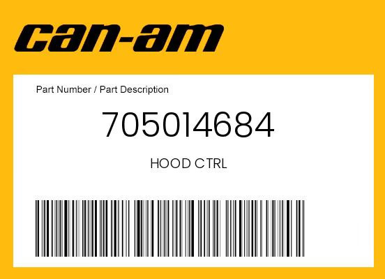 Can-Am Genuine Hood Ctrl - 705014684