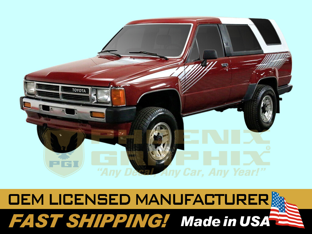 1984 1985 1986 1987 1988 1989 Toyota SR5 4Runner Truck Graphic Decal Stripes Kit