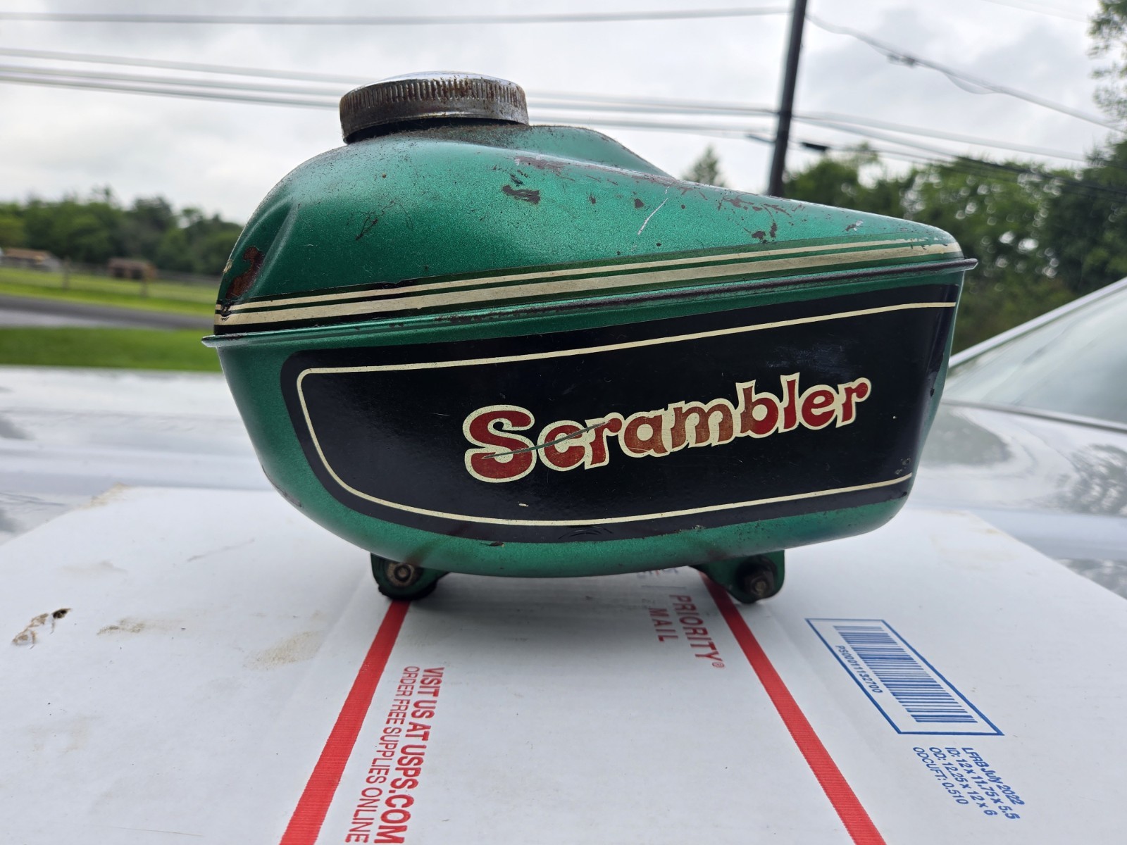 1971 Green Rupp Mini Bike Scrambler Enduro Original Nice gas fuel petrol tank 1971 Green Rupp Mini Bike Scrambler Enduro Original Nice gas fuel petrol tank