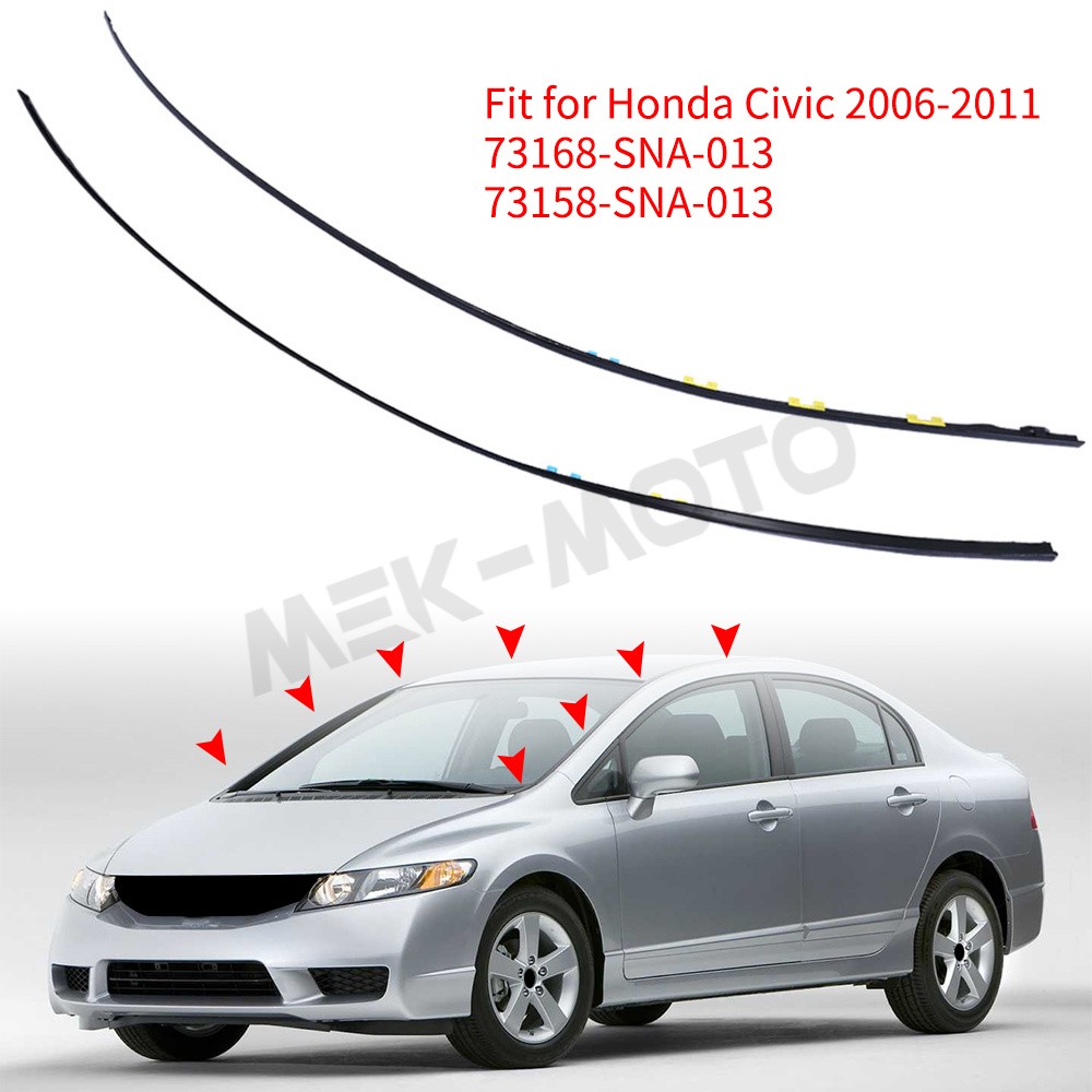 Molding L&R Drip Side Set 73168-SNA-013 73158-SNA-013 For HONDA CIVIC 2006-2011