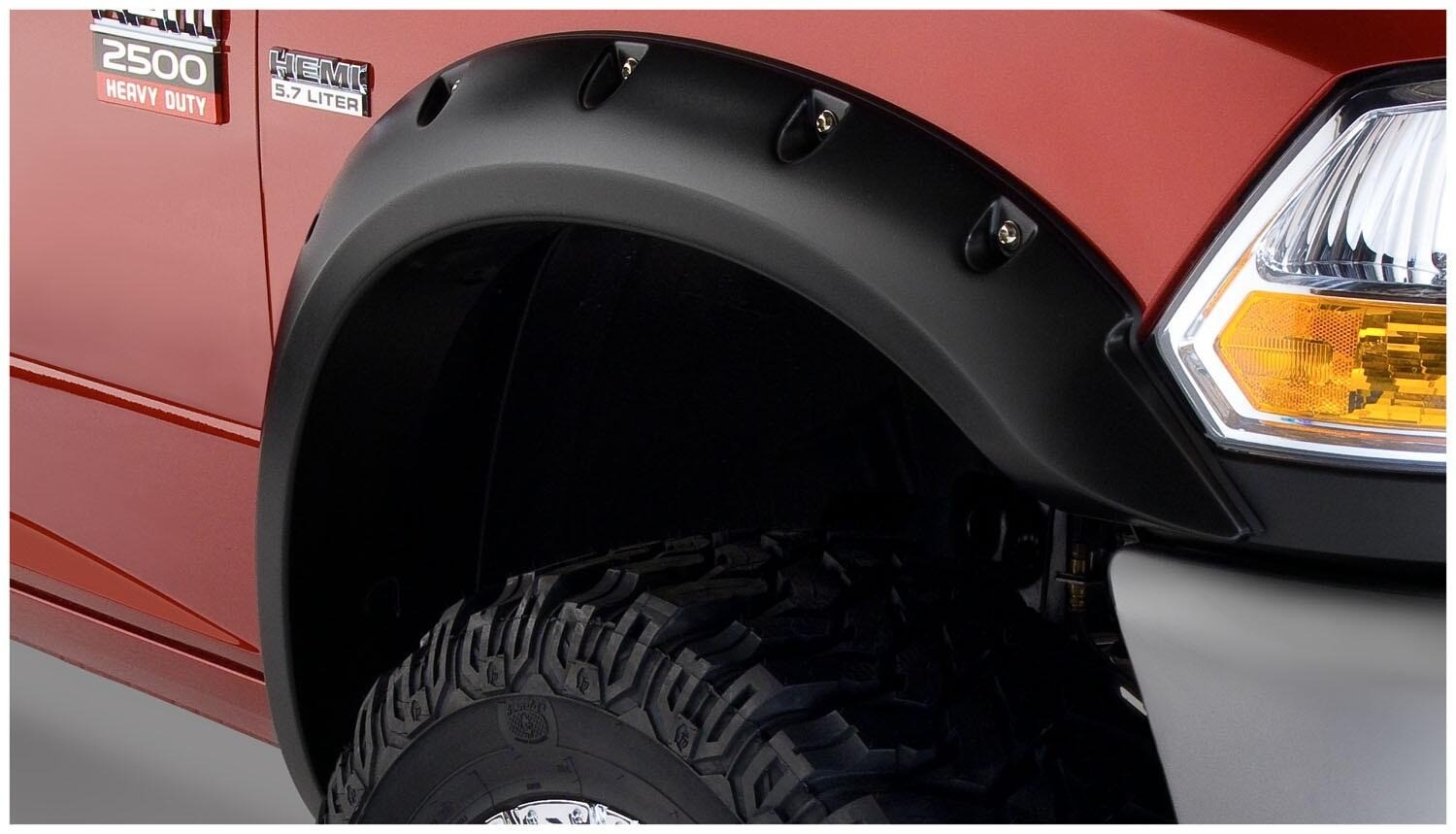 Bushwacker Pocket Style Front Fender Flares Black for Dodge RAM 50047-02