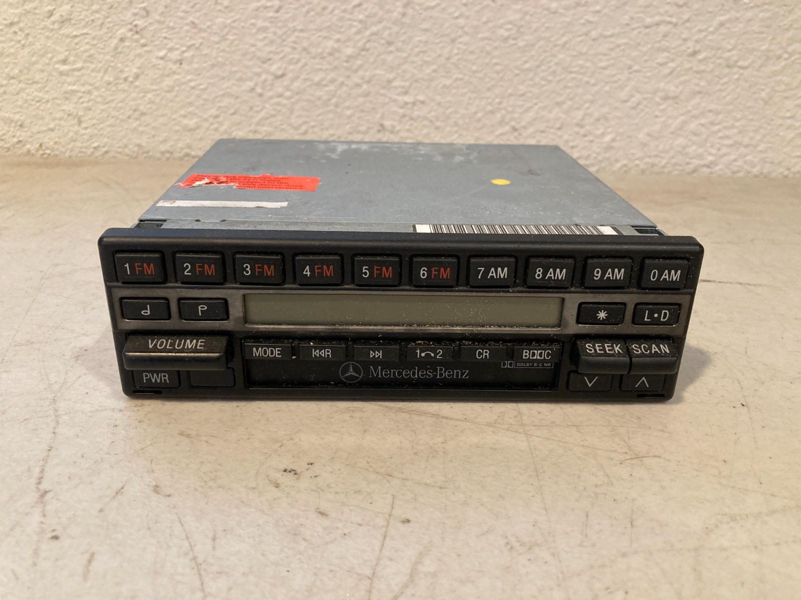 OEM Mercedes-Benz Becker Grand Prix BE1432 AM/FM Cassette Radio Head Unit