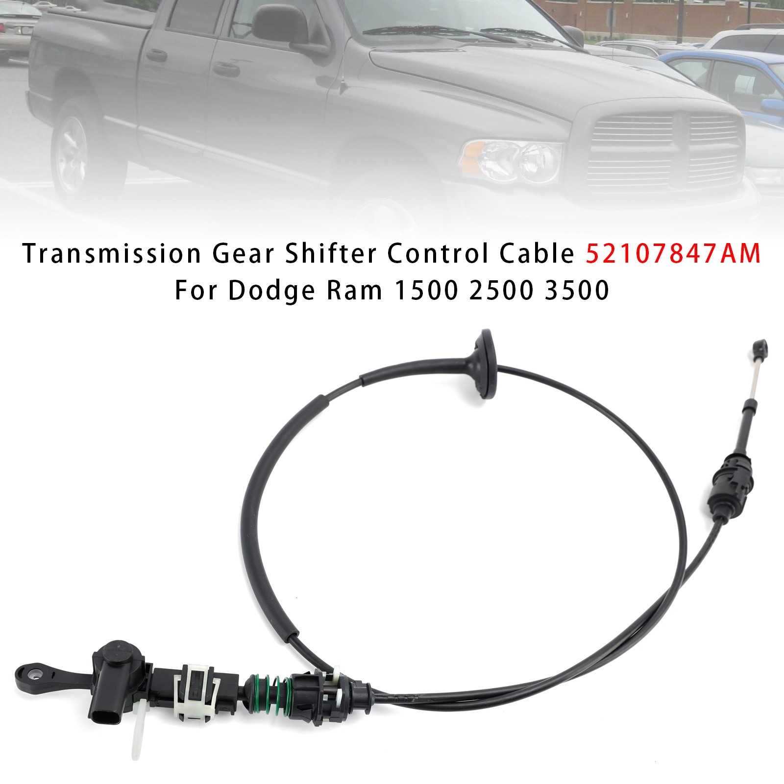 Transmission Gear Shifter Control Cable 52107847AM For Dodge Ram 1500 2500 3500