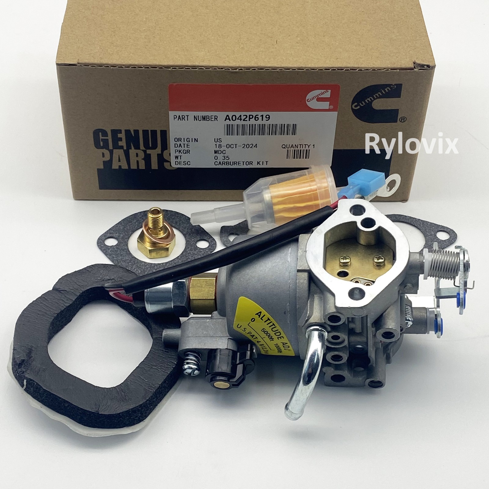 Carburetor Carb For Onan Microquiet 4000 Watt 4KYFA26100 P K Generator 146-0785