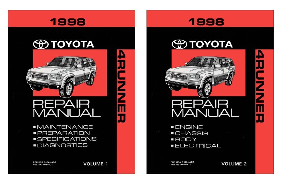 1998 Toyota 4-Runner Factory Shop Service Manual 1998 Toyota 4-Runner Factory Shop Service Manual