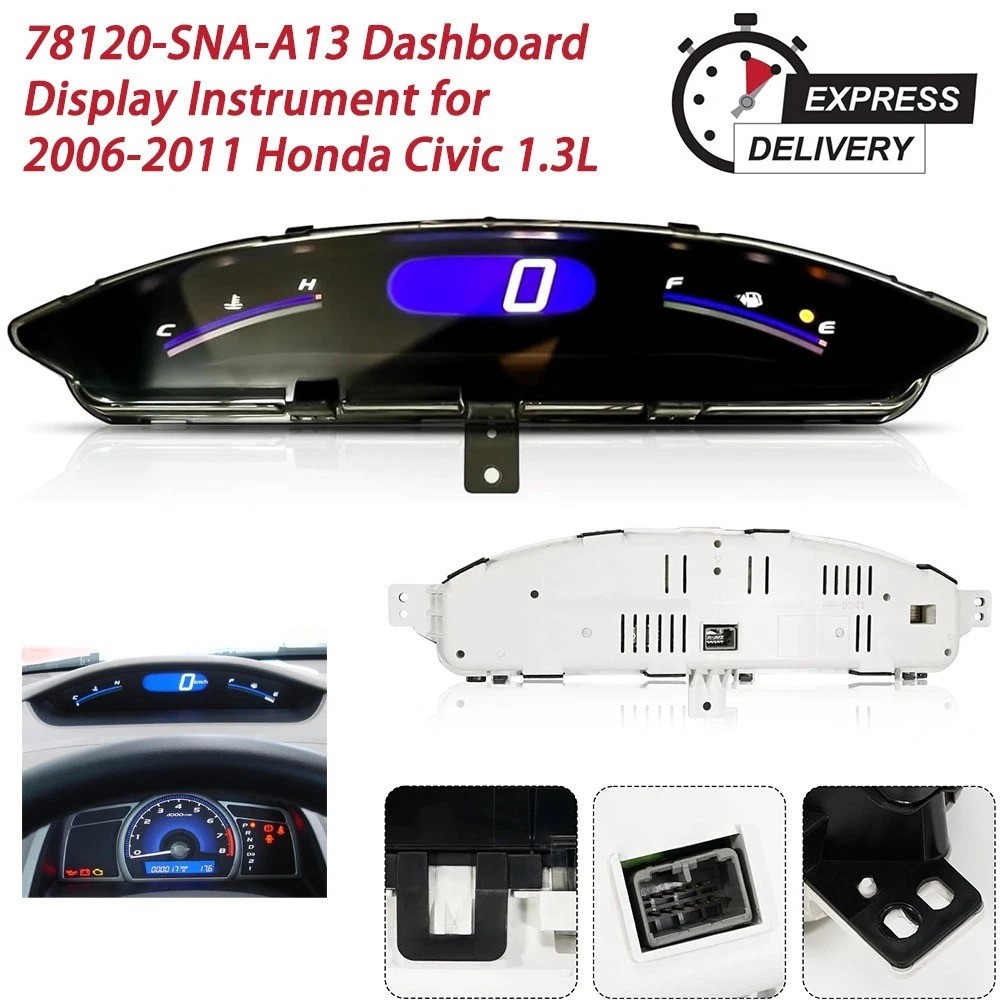 For 2006-11 Honda Civic Sedan Speedometer Upper Dash Display Gauge Instrument US