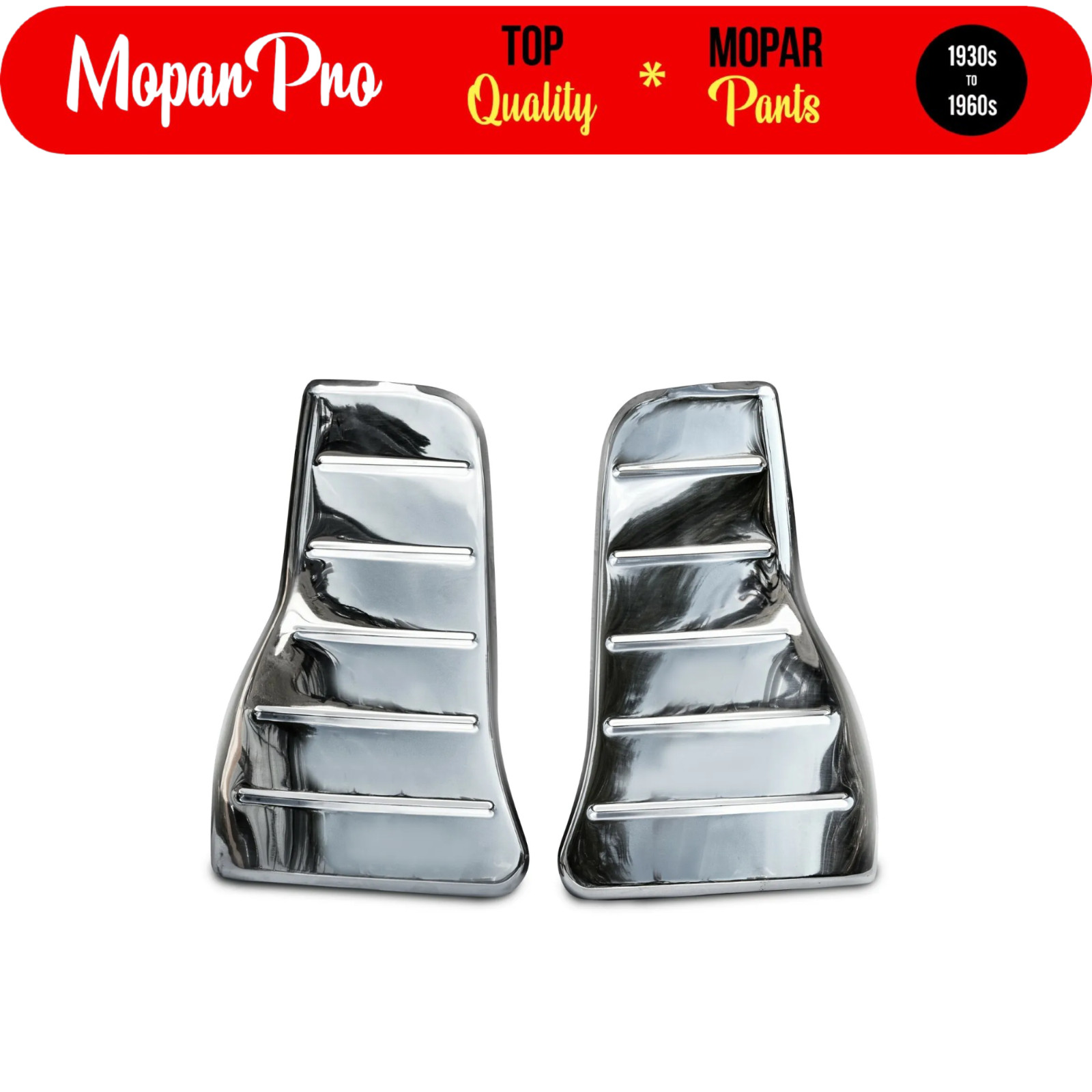 1946 1947 1948 PLYMOUTH P15 BRAND NEW PAIR STONE/GRAVEL SHIELDS