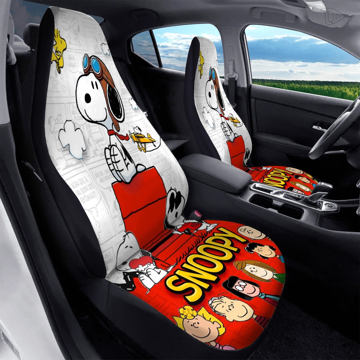 Snoopy Dog Car Seat Cover Car Accessories
