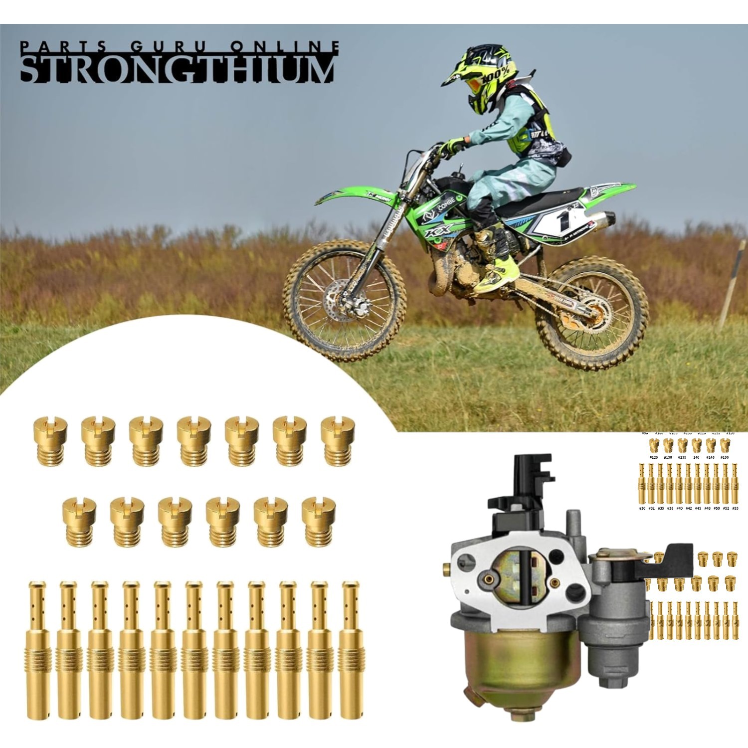 Versatile 24-Pcs Carburetor Jet Kit for Nibbi, Honda, Suzuki & Kawasaki Models Versatile 24-Pcs Carburetor Jet Kit for Nibbi, Honda, Suzuki & Kawasaki Models