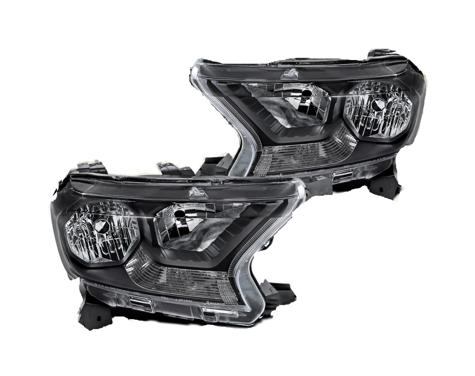 Headlights Clear Lens Fit For 2019 2020 2021 2022 Ford Ranger Left Right LH+RH