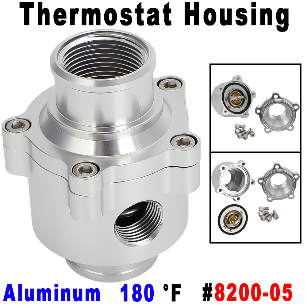 Aluminum Inline Thermostat Housing & Sensor Port For 1-1/2\