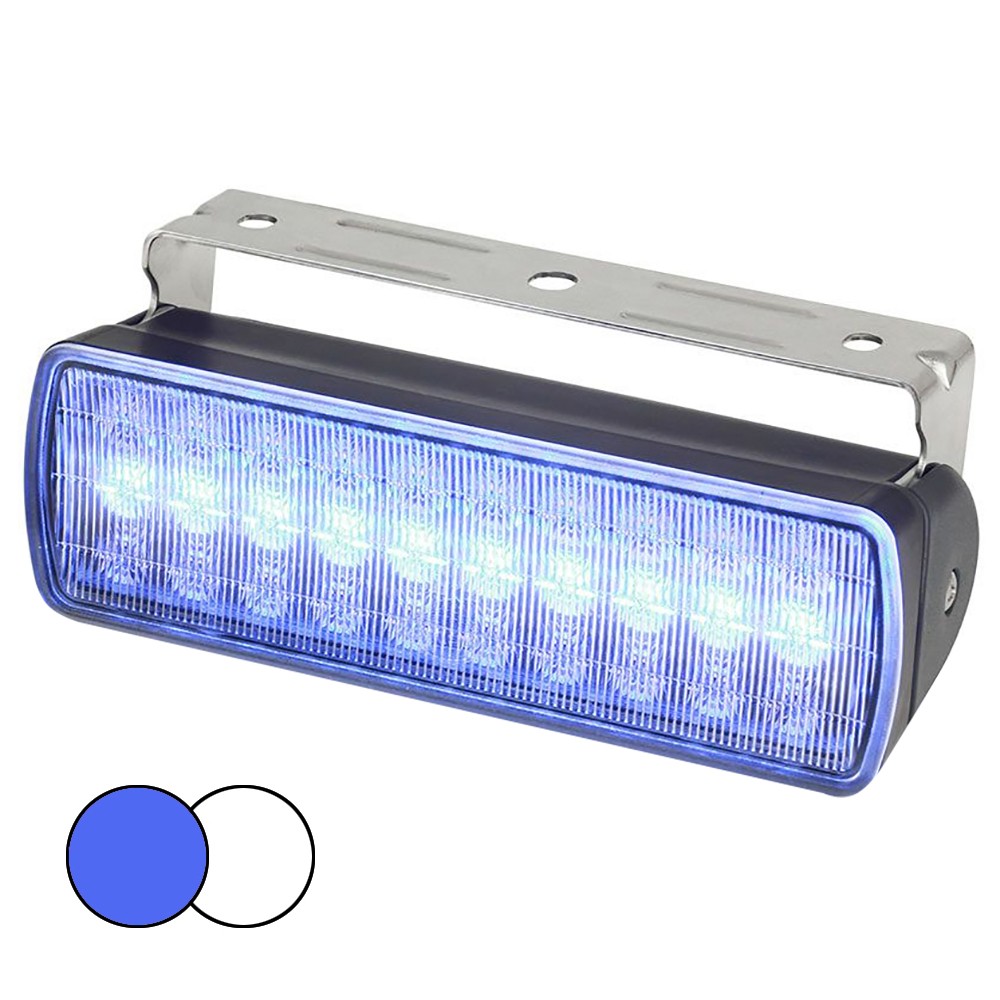 Hella Marine Sea Hawk XL Dual Color LED Floodlight Blue/White Black 980950061 Hella Marine Sea Hawk XL Dual Color LED Floodlight Blue/White Black 980950061