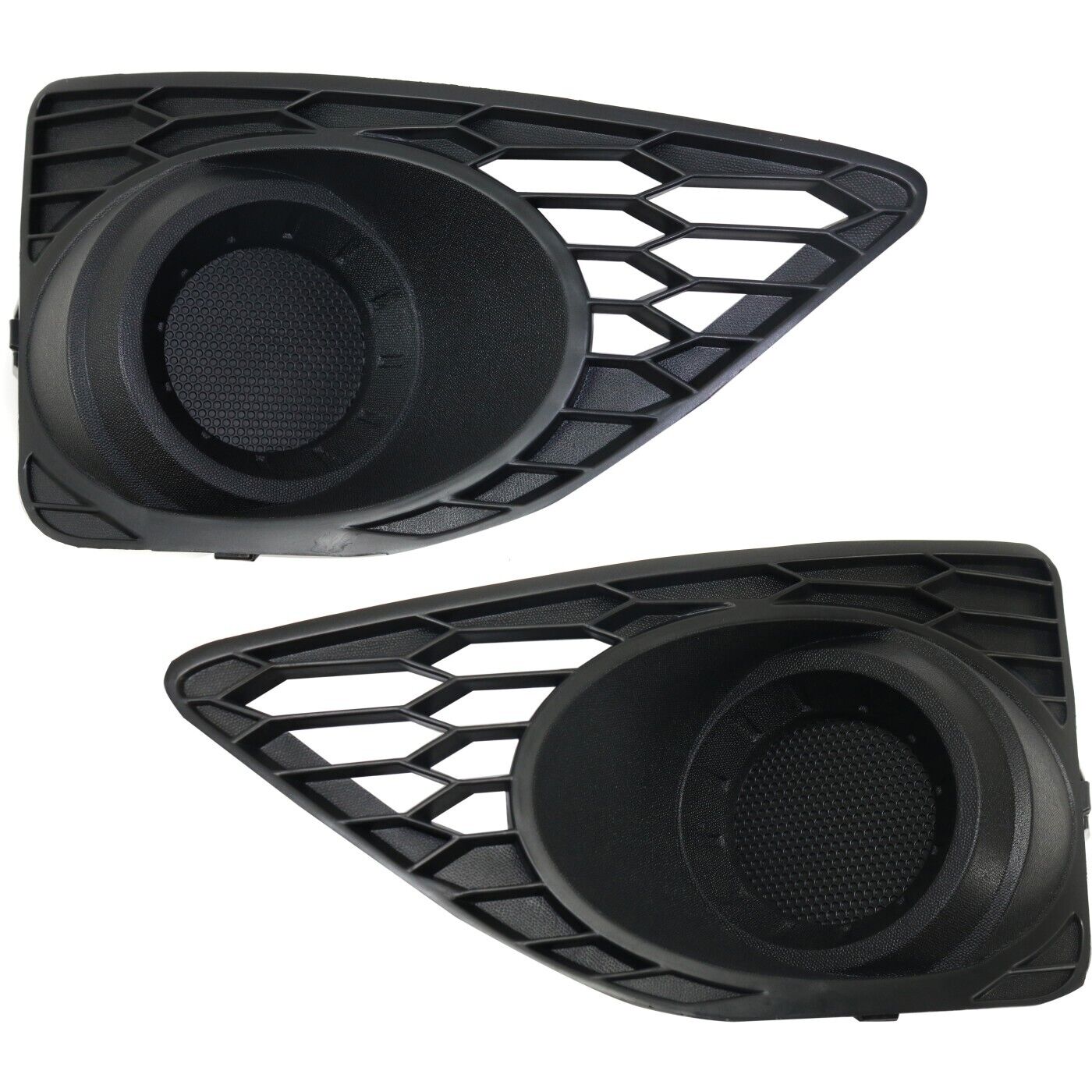 Fog Light Cover Set For 2010-2012 Ford Fusion Front Left and Right Black