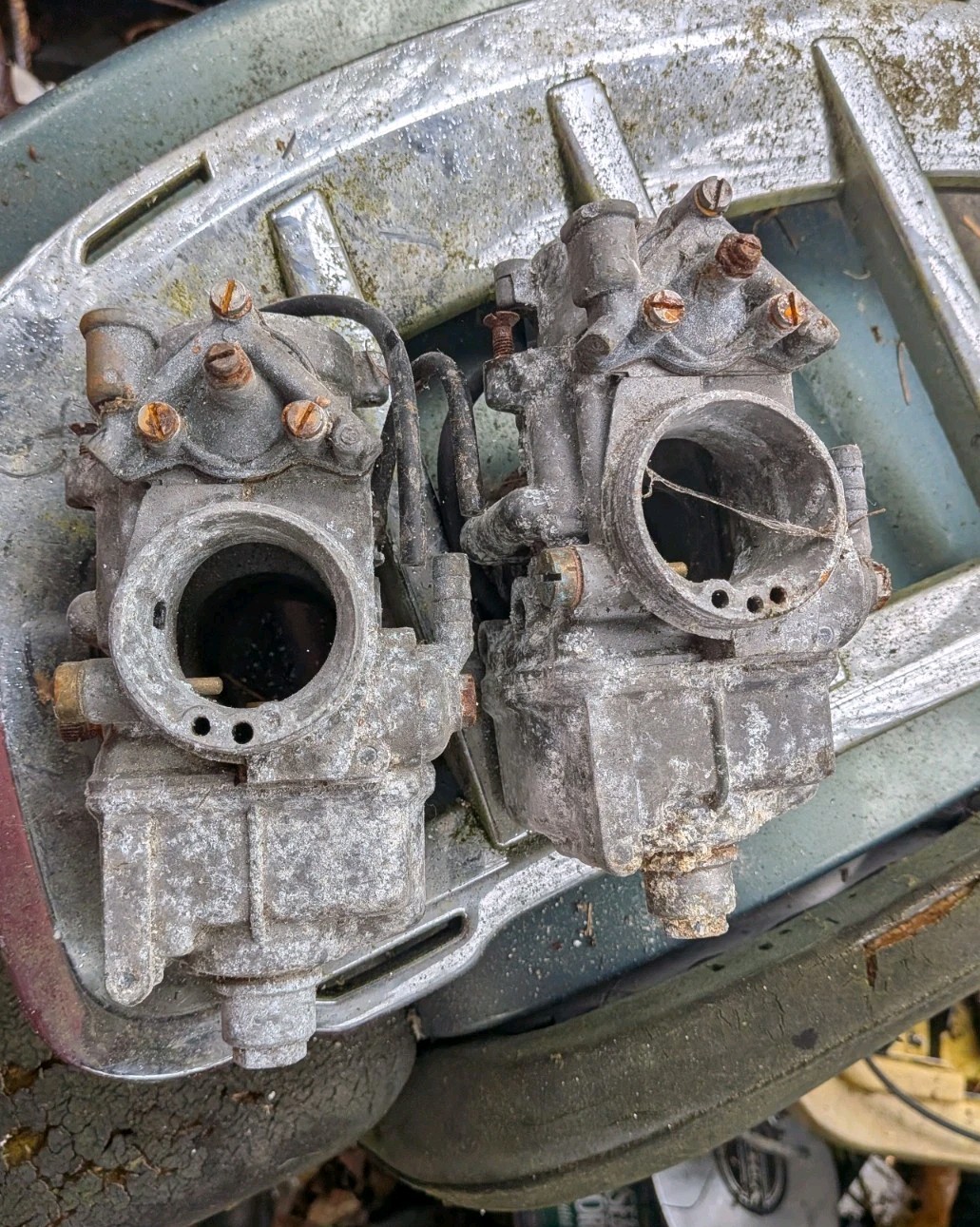 Dellorto PHF 36 AD Pair Carbs  Ducati Guzzi Cagiva Alazurra vintage Crusty Work