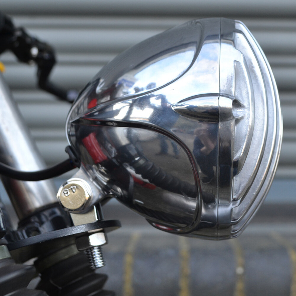 Chrome Motorcycle Front Headlight For Harley Chopper Bobber Cafe Racer Cruiser