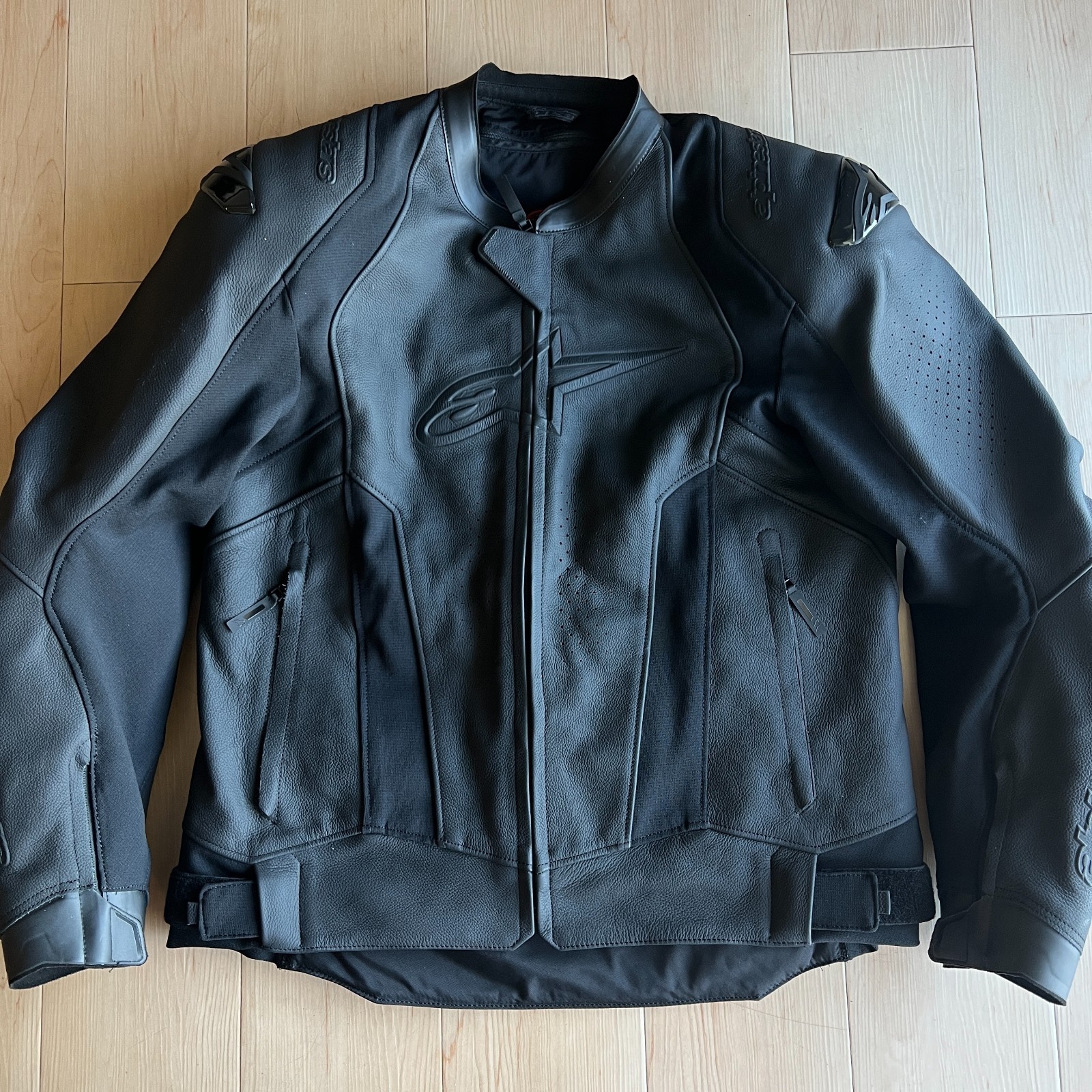 Alpinestars Missile V3 Leather Jacket Motorcycle Mens 46/56 Black Biker Alpinestars Missile V3 Leather Jacket Motorcycle Mens 46/56 Black Biker