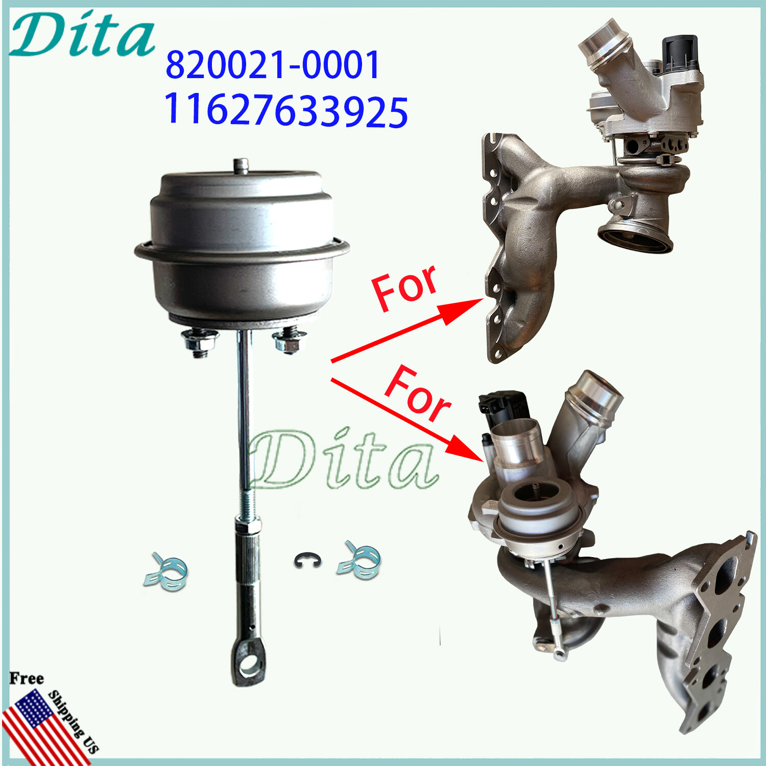 11627633925 820021-1 MGT1549ZDL Turbo Wastegate for BMW 114i 116i 118i 316i 1.6L