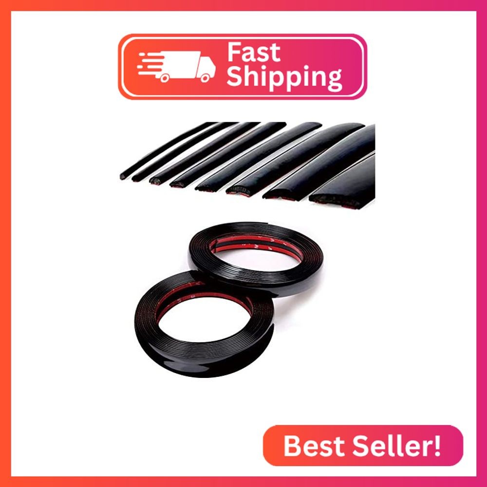 16Ft Glossy Black Automotive Car Exterior and Interior Molding Trim Universal Bu 16Ft Glossy Black Automotive Car Exterior and Interior Molding Trim Universal Bu