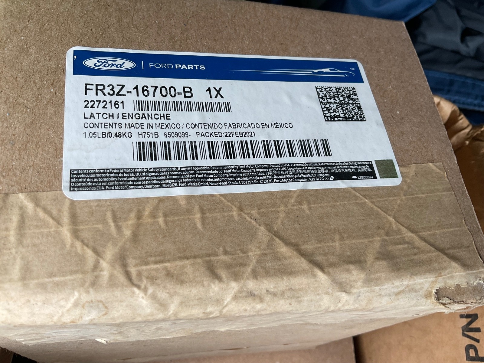 Genuine Ford Hood Latch FR3Z-16700-B For 2015-2020 Mustang In Factory Sealed Box