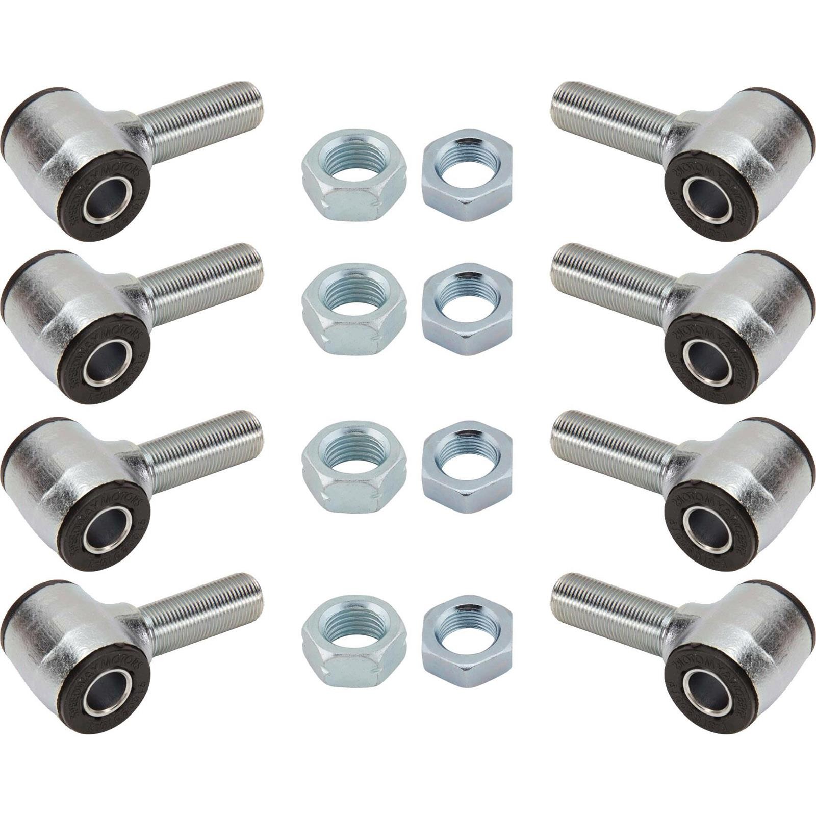 Speedway Forged 4-Bar Rod Ends, 3/4-16 LH & RH w/Jam Nuts