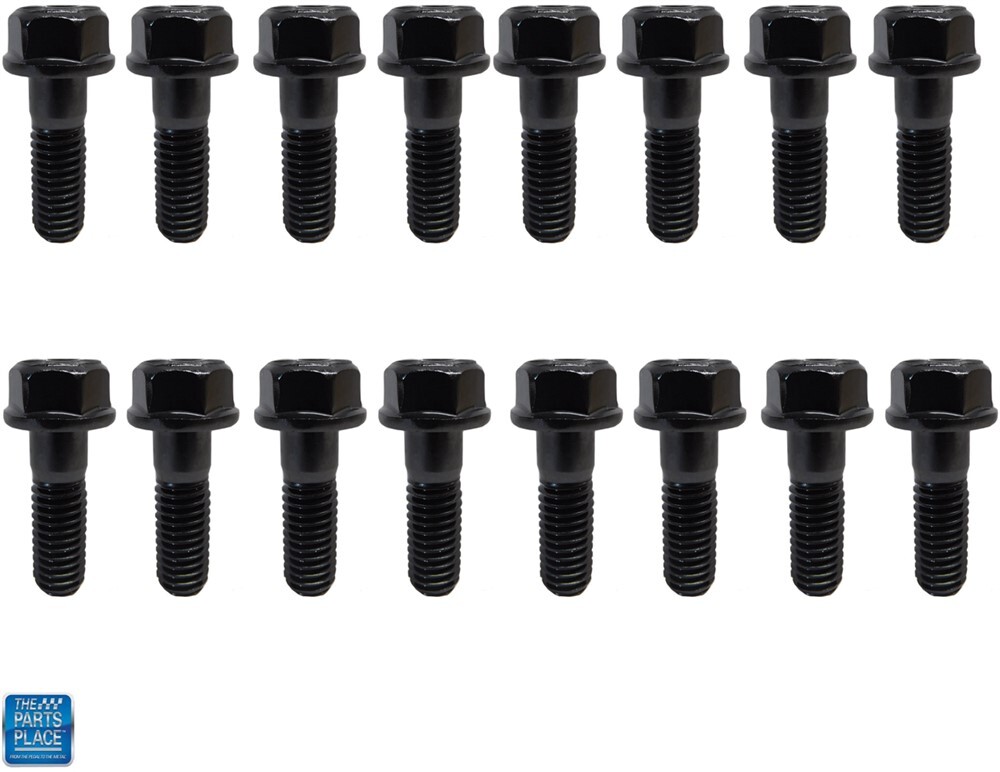 1968-75 Chevrolet Big Block Exhaust Manifold Bolts With Indented Flange - 16