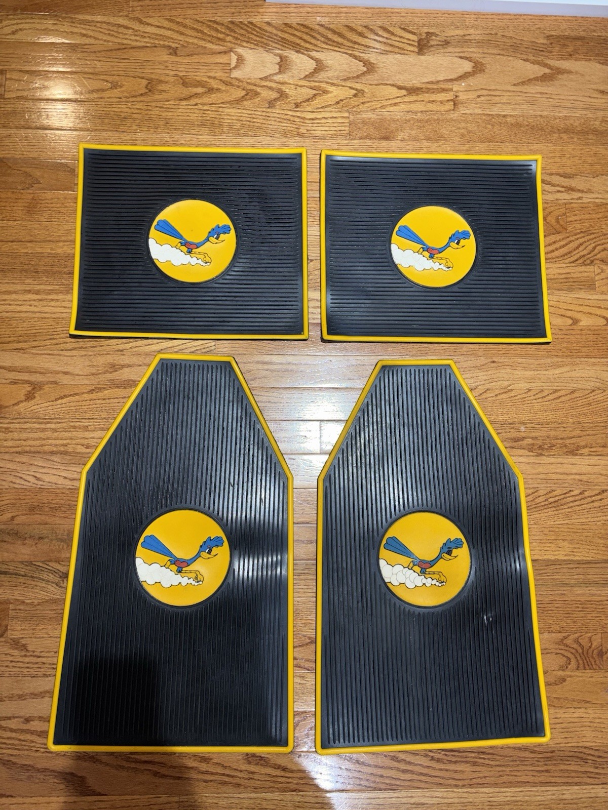 Vintage Plymouth Road Runner Floor Mats Rubber 4pcs 1968-75 ultra rare