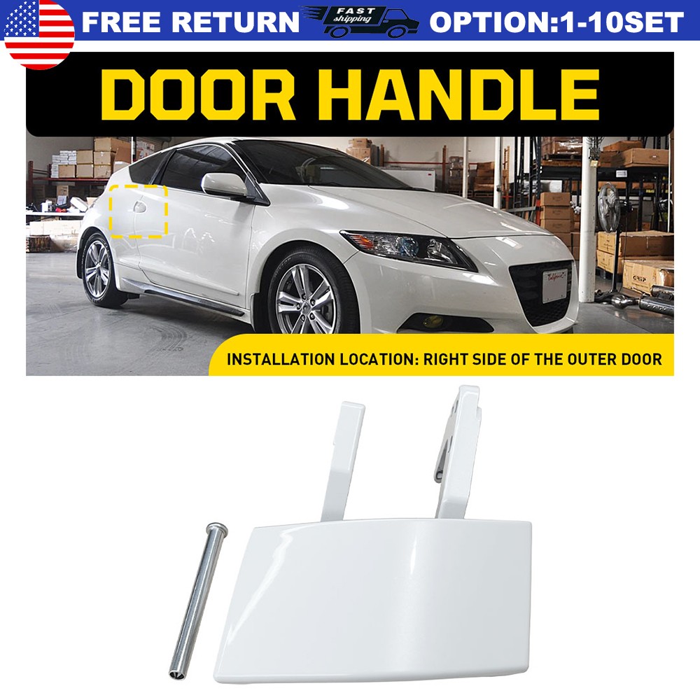 Right Side Outside Door Handle Repair Kit For Honda CRZ CR-Z 11-2016 White 1-5x