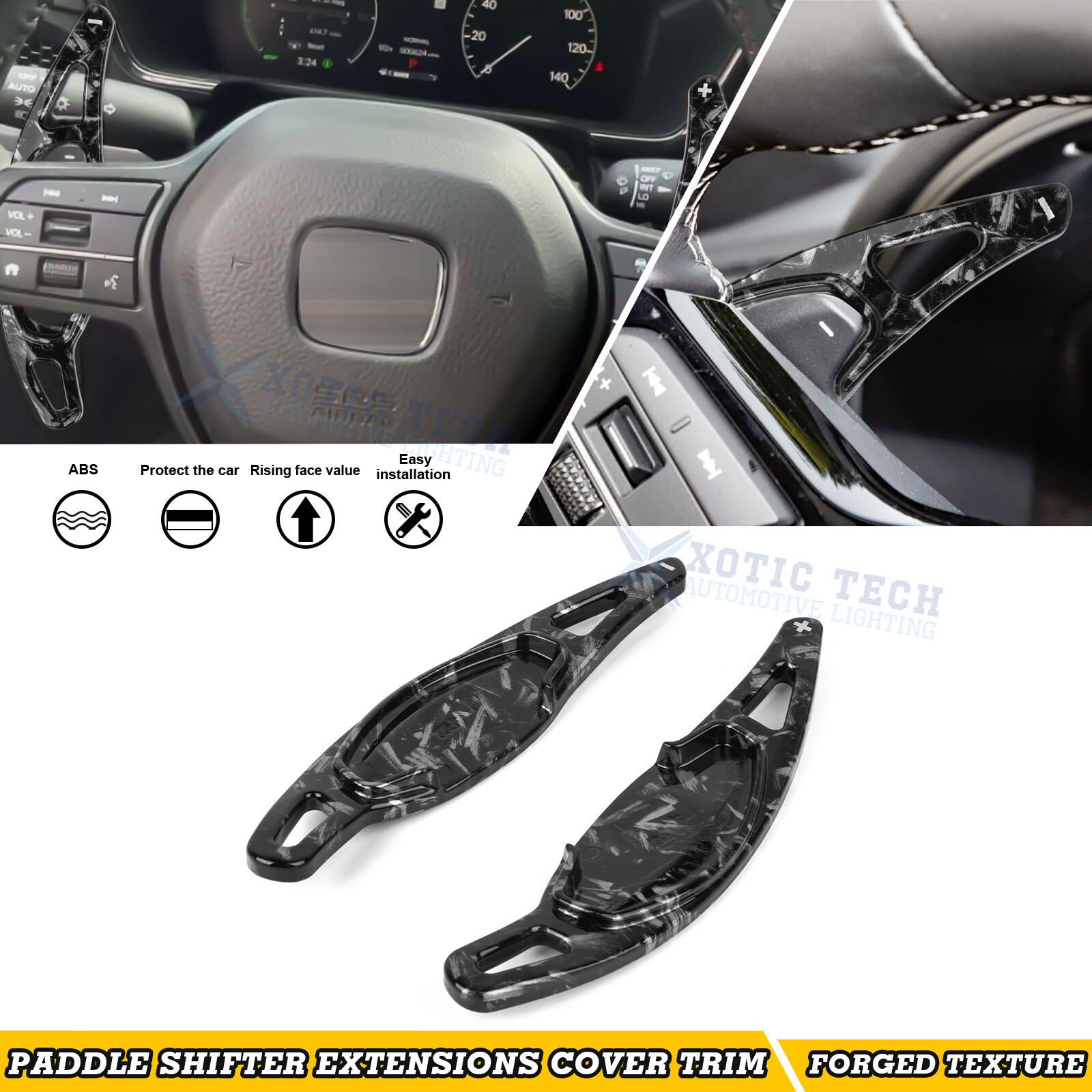 For Honda Civic Acura Integra Forged Style Add-on Shift Paddle Extension Cover