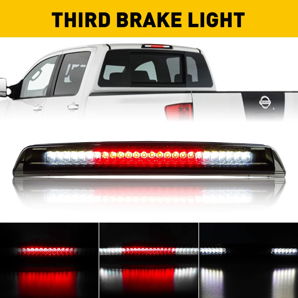 For 2005 -2015 Nissan Titan Frontier LED 3rd Third Brake Light Cargo Lamp Smoked