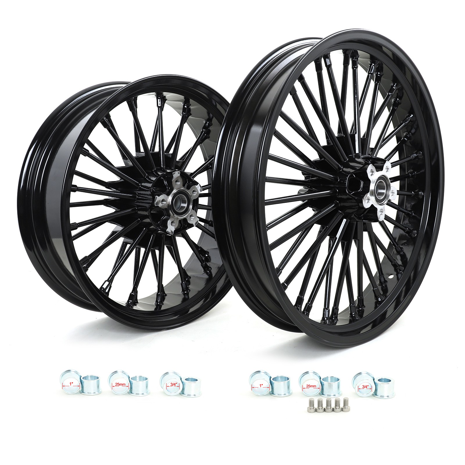 21x3.5 18x5.5 Fat Spoke Wheels for Harley Softail Night Train Springer FLSTS FLS