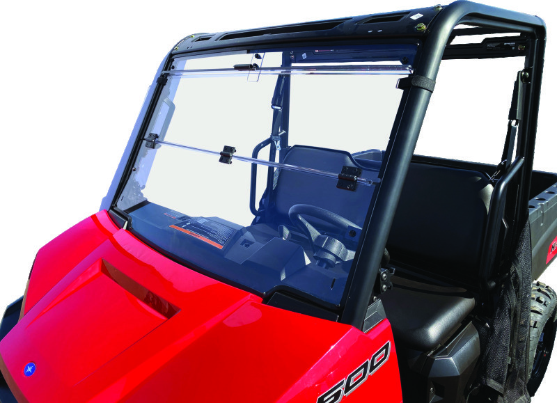 QuadBoss 375783 Folding Windshield Polycarbonate 17-21 Polaris Ranger 500