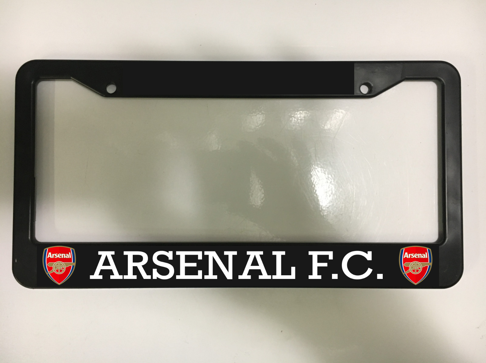 Arsenal F.C. Soccer club fútbol Football Black License Plate Frame