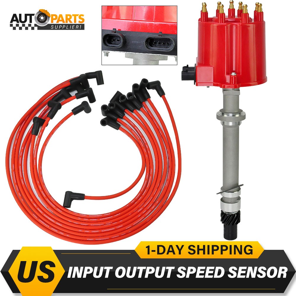 HEI Distributor Assembly & 4048 Wire For Chevy SBC 283 305 307 GM 5.0/5.7/6.6L