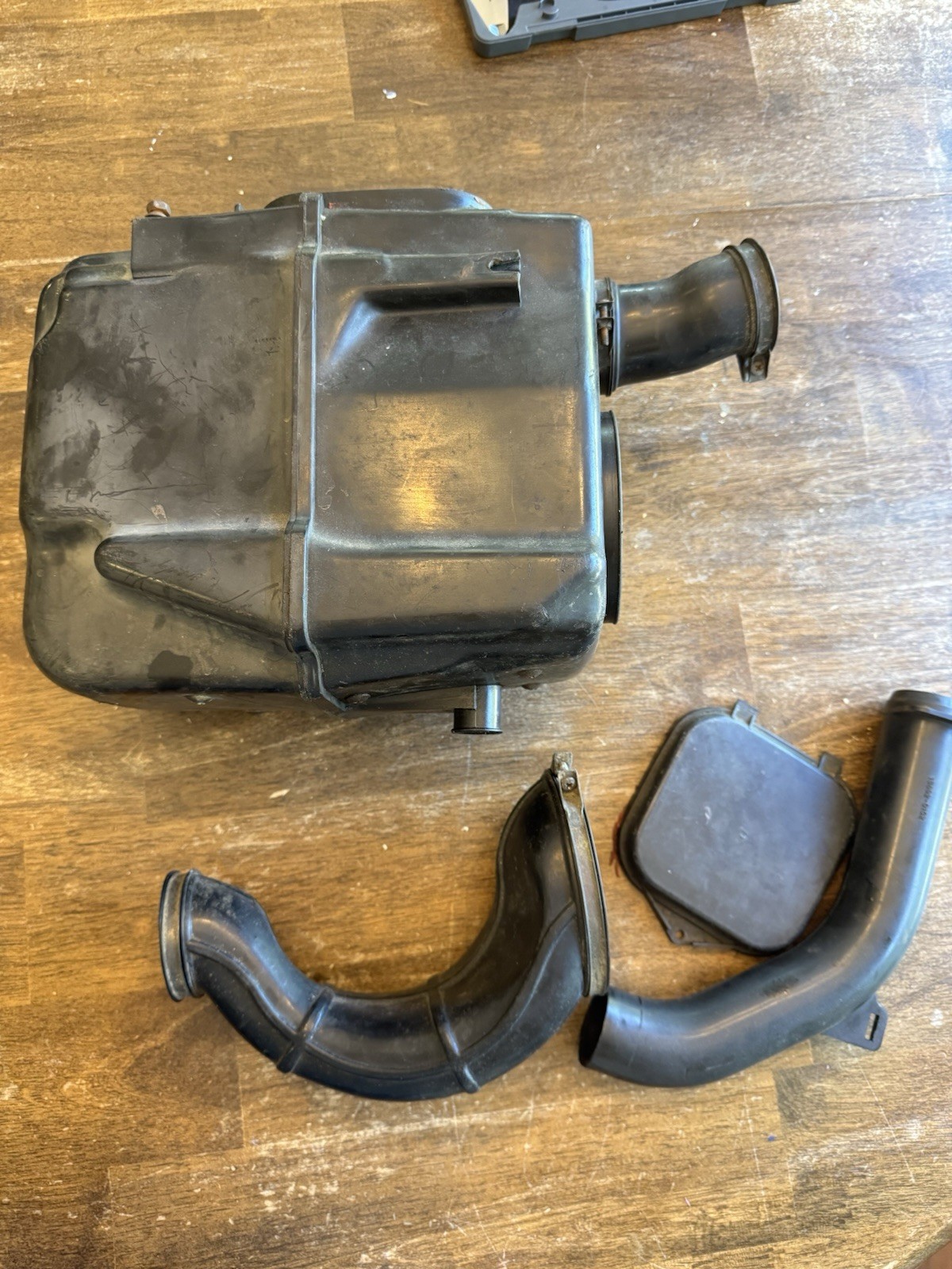 91 92 Suzuki Lt250r Quadracer Air Box Complete Oem Snorkel Filter Cage Boots