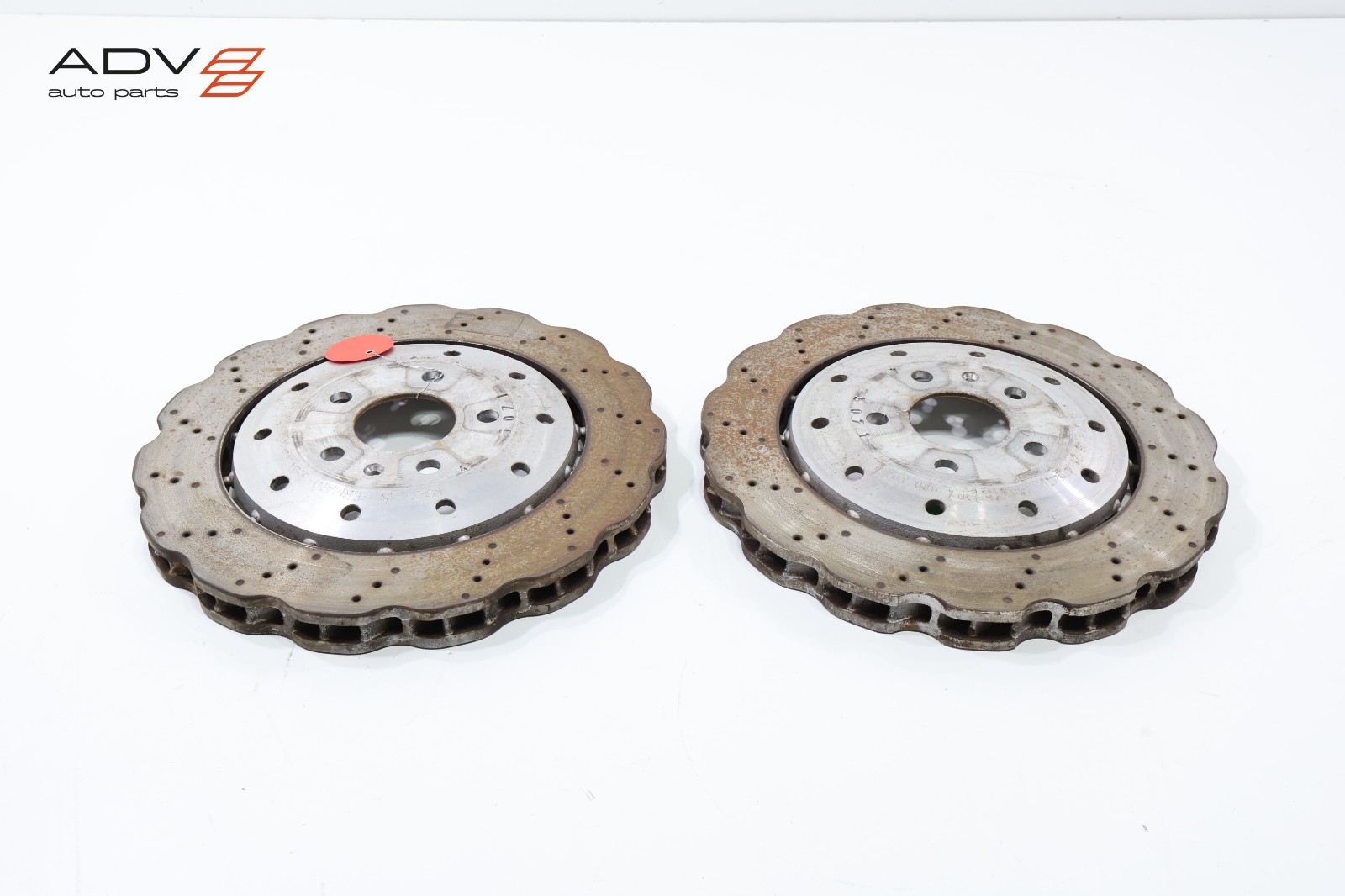 2014 - 2023 AUDI R8 REAR LEFT & RIGHT WHEEL BRAKE DISC ROTOR OEM -SET-