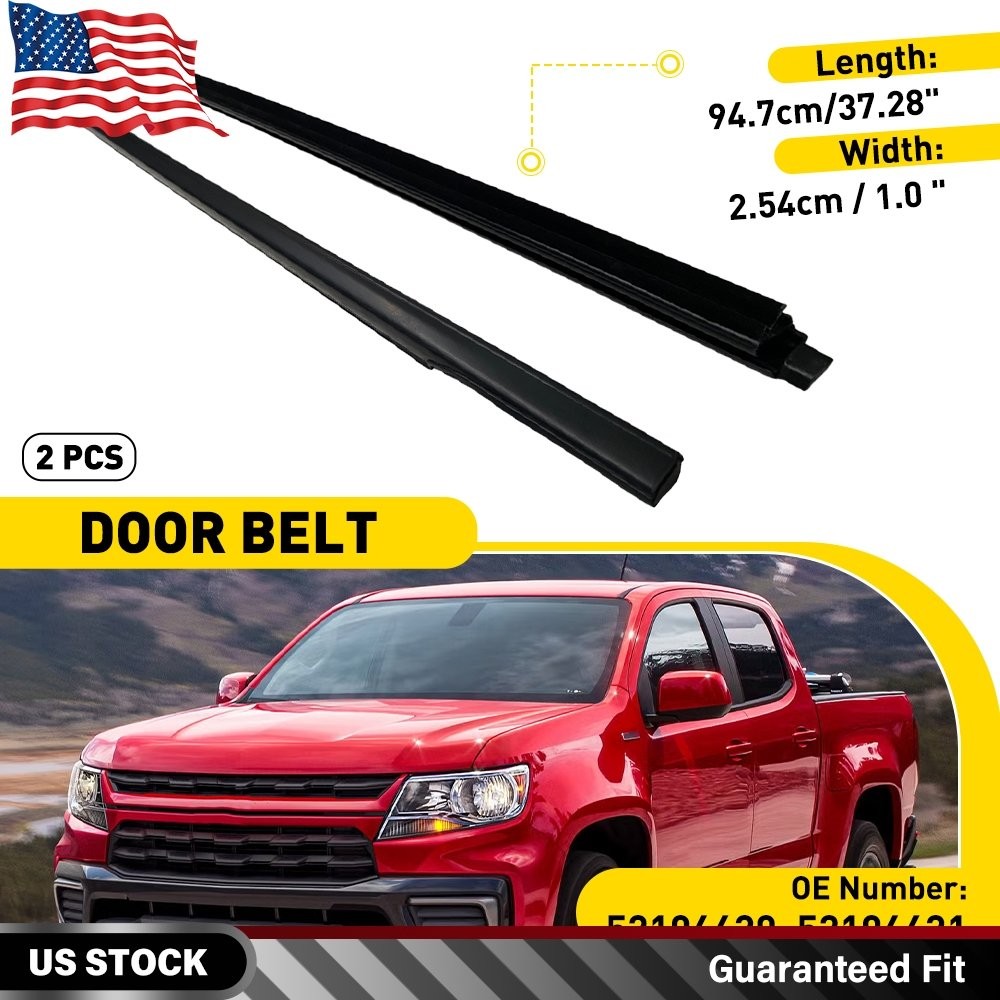 2X Door Window Belt Molding For Chevrolet Colorado 2012-2022 Front Left & Right