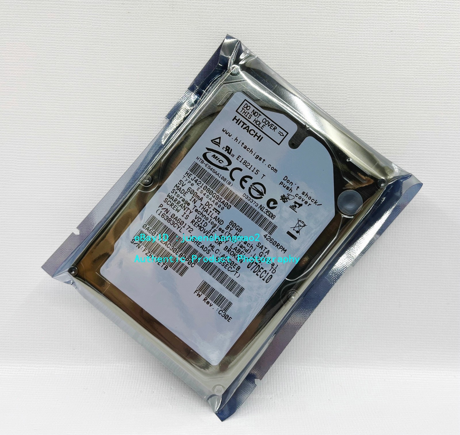 Hitachi 80GB HEJ421080G9SA00 SATA interface 2.5-inch car hard drive