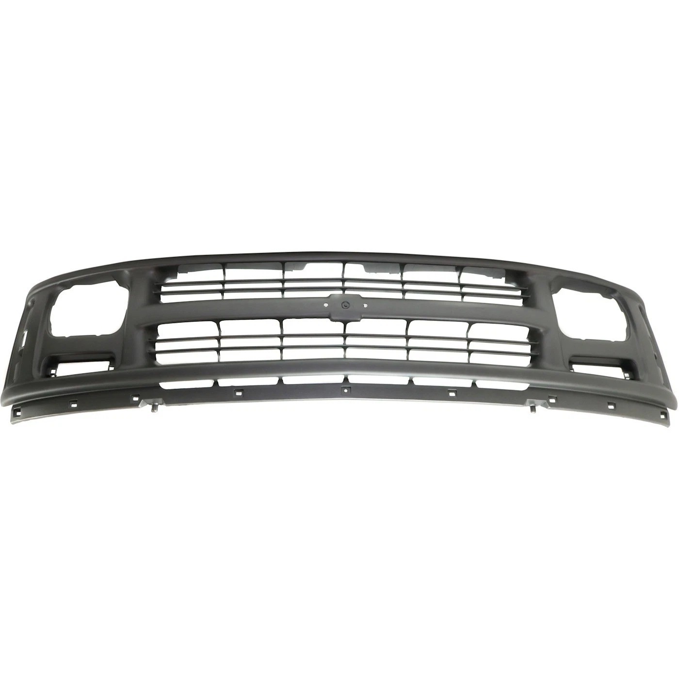 Front Grille Fits 1996-2002 Chevrolet Express 1500 3500 Gray Plastic Replacement