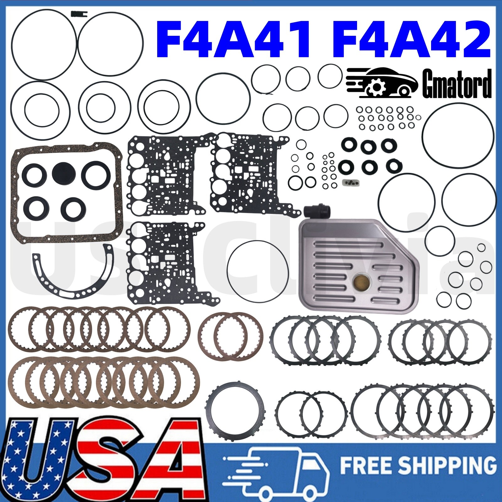 1* F4A41 F4A42 Transmission Overhaul Master Rebuild Kit for Mitsubishi Kia W4A42