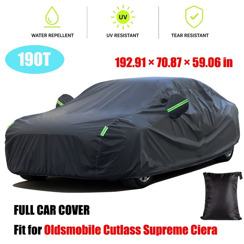 Full Car Cover Waterproof Dust Protection for Oldsmobile Cutlass Supreme Ciera