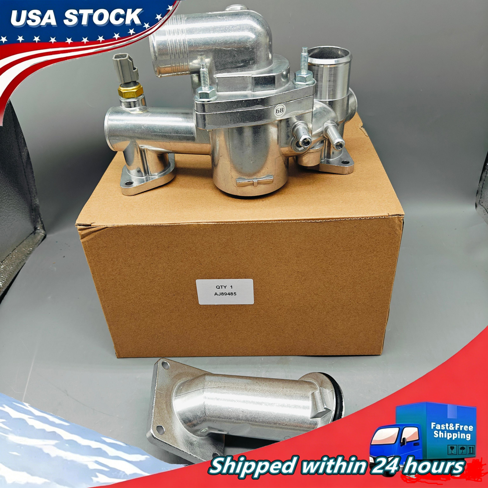 Mitzone For Jaguar S-Type XJ8 XJR 4.2L 03-05 Aluminum Thermostat Housing AJ89485