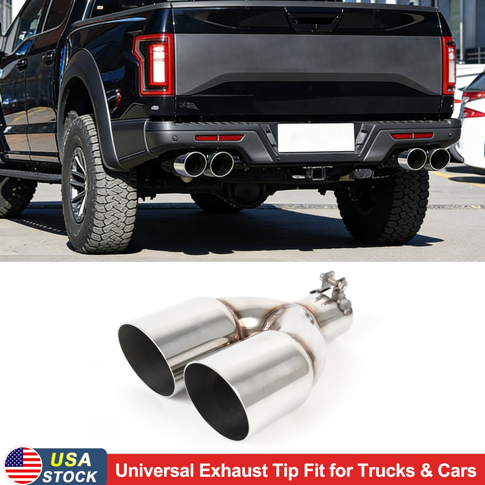 Dual Outlet Exhaust Tip 2\