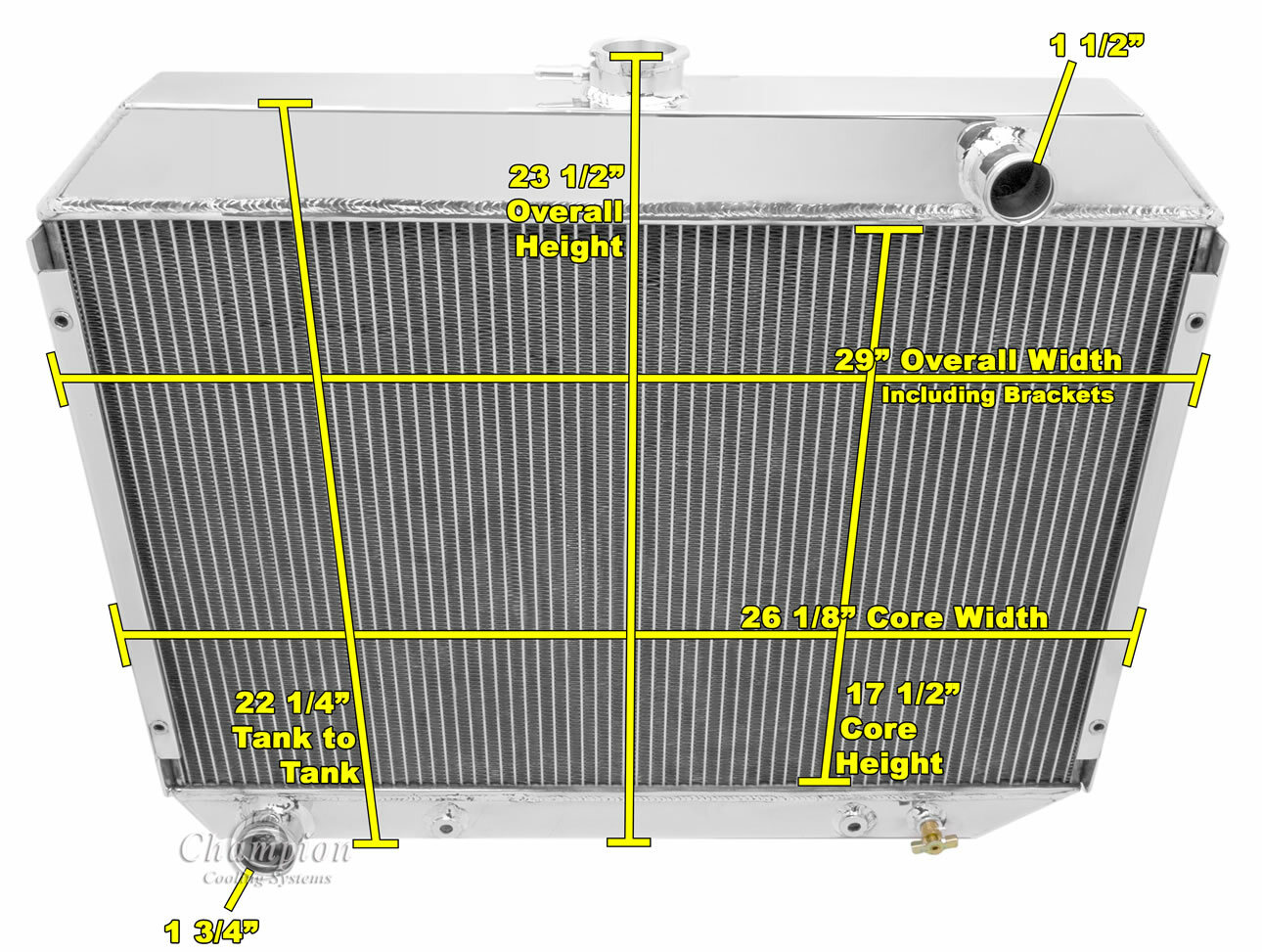 SR Champion 4 Row Radiator 26