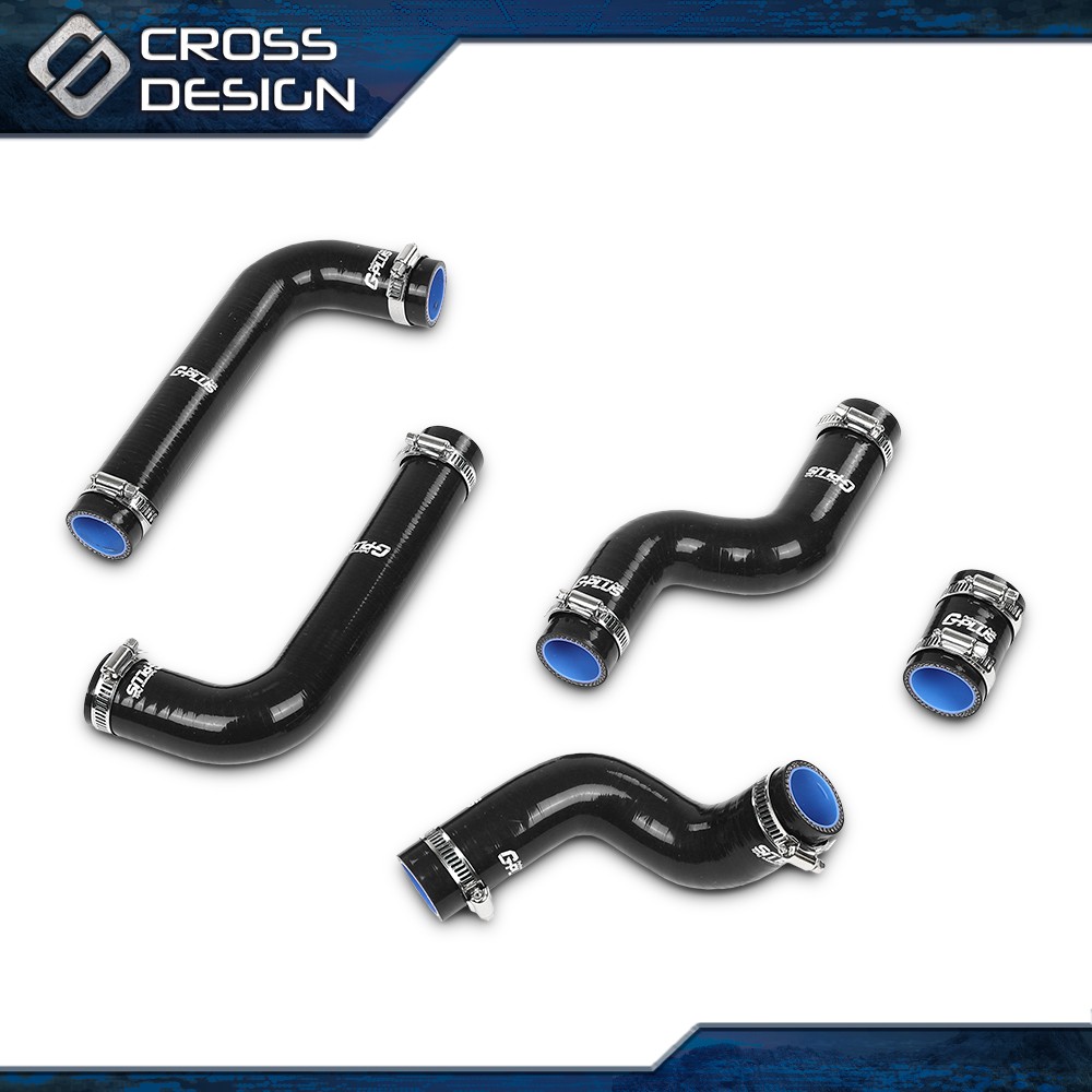 Silicone Radiator Hose Black Fits 66-76 BMW E10 1600/1800/1602/2002 TI/TII/TURBO