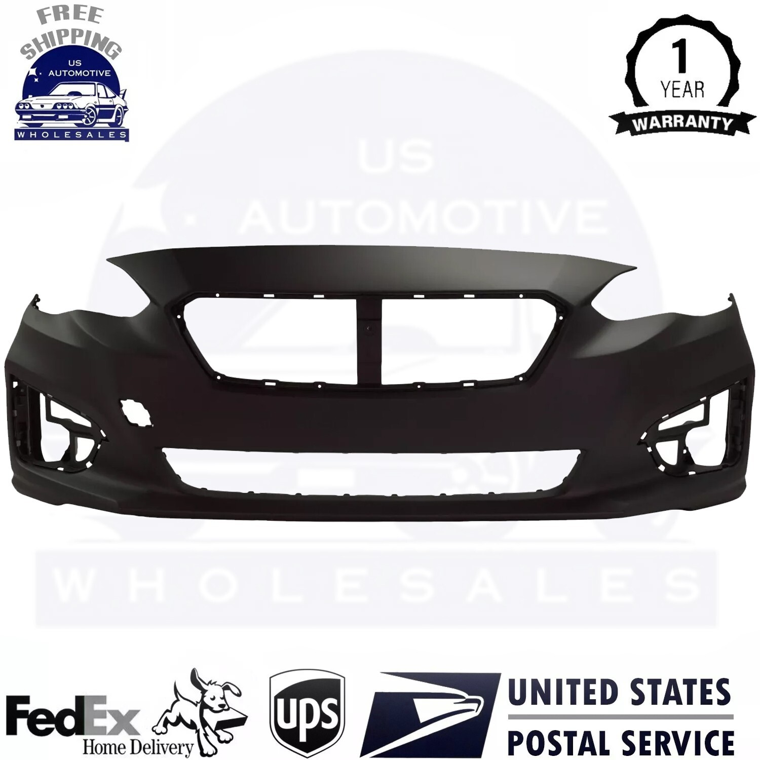 New 57704FL10A New Bumper Cover Fascia Front for Subaru Impreza 2017-2019