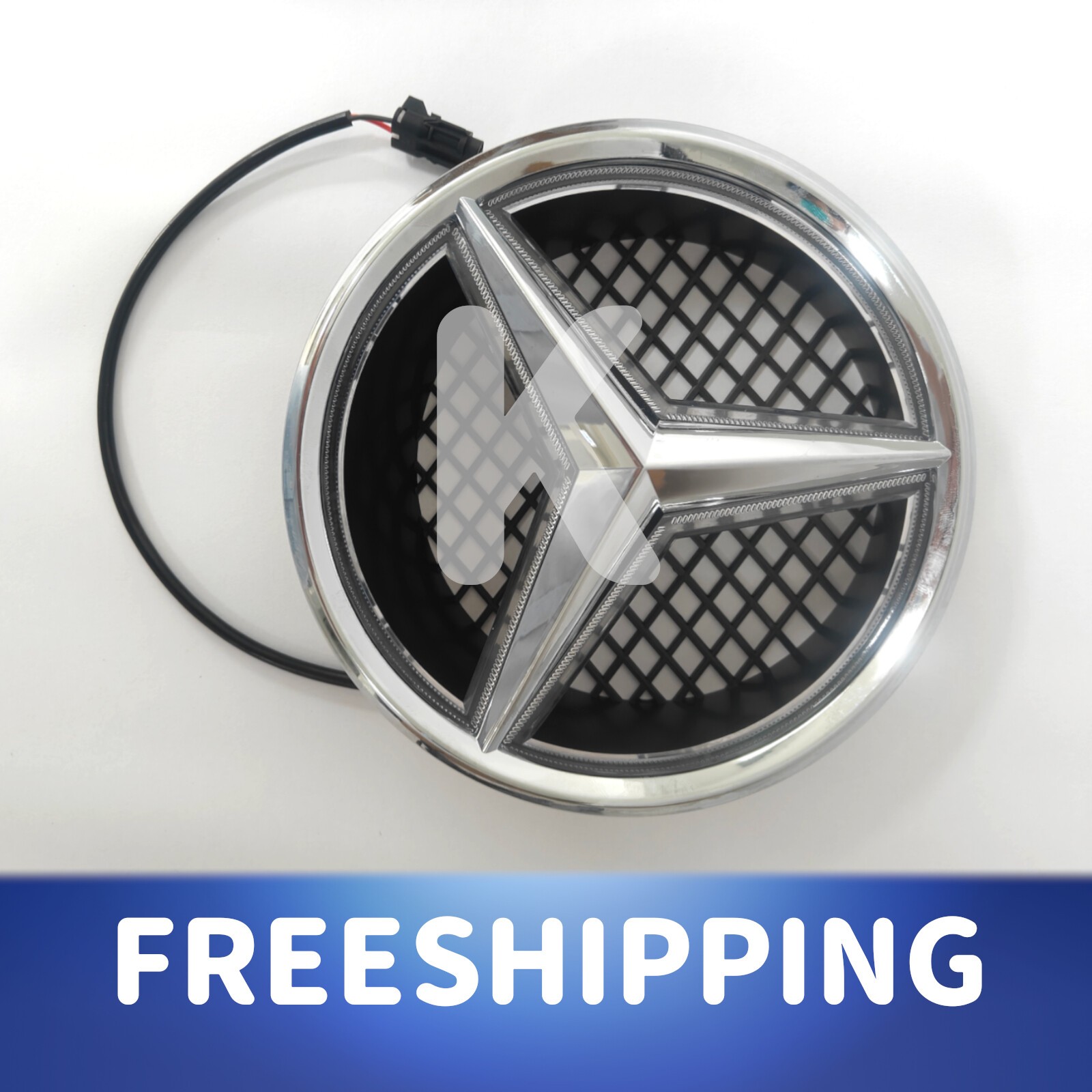 fit Mercedes Benz Illuminated Logo Star Badge Front Grille LED Emblem USA