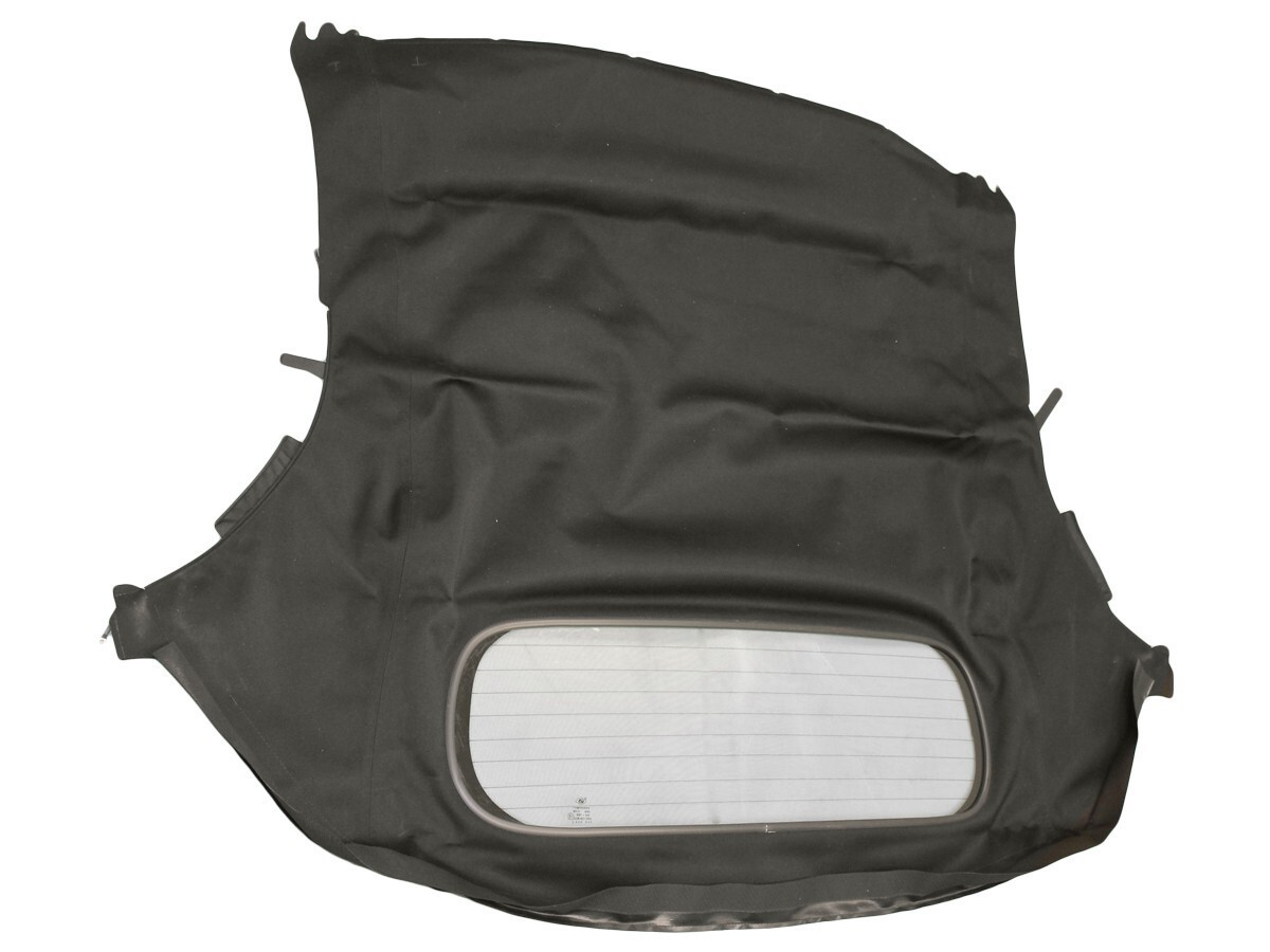 Fits Porsche Boxster 986 1997-02 Soft Top Premium Canvas Cloth Black HtdGlass