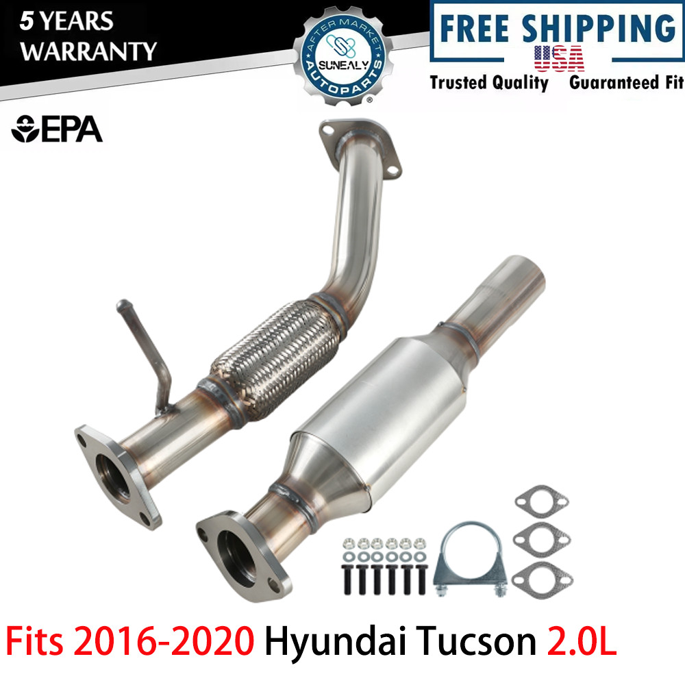 US Fits 2016-2020 Hyundai Tucson 2.0L AWD Rear Catalytic Converter and Flex Pipe