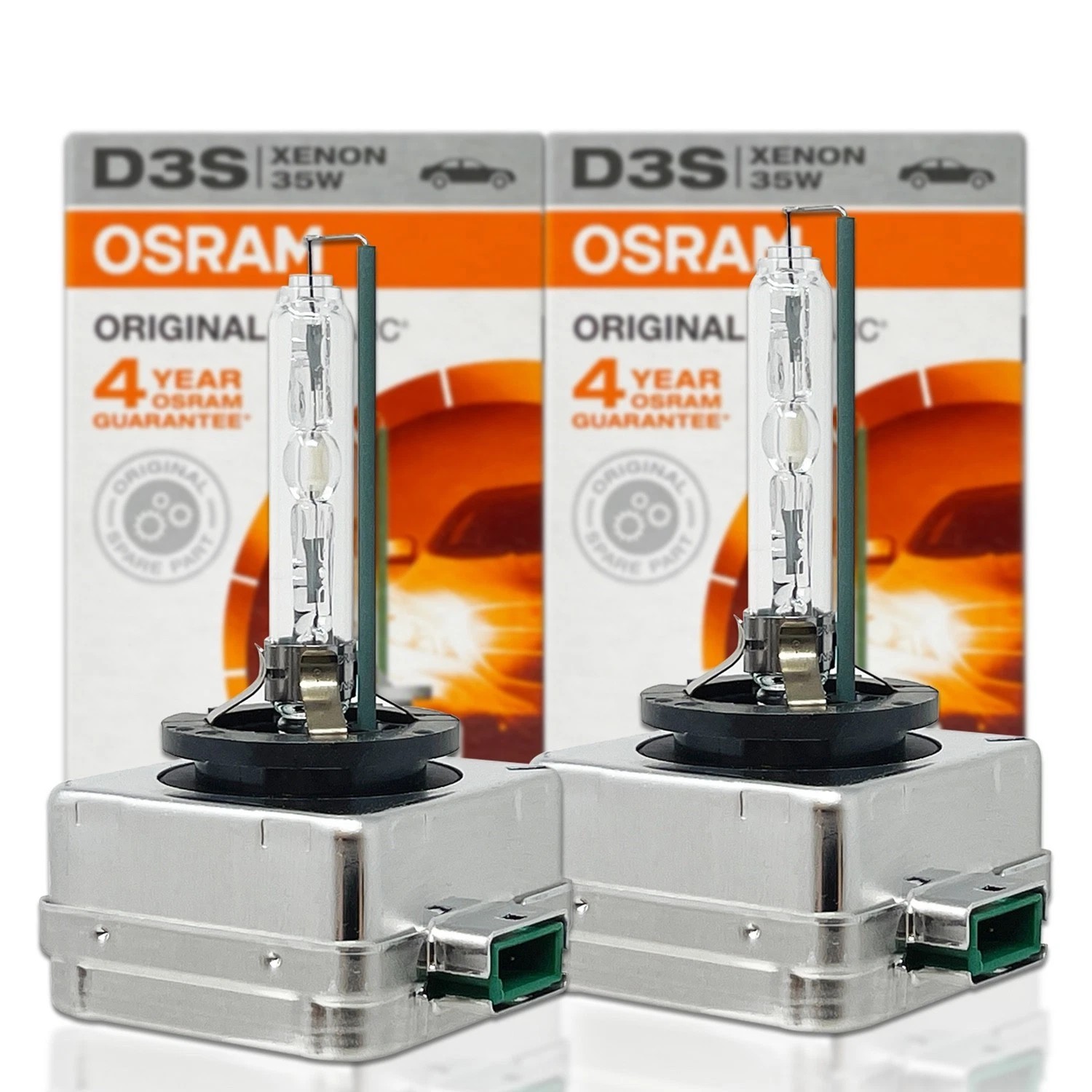 Osram 66340HBI Xenarc 35W D3S PK32D-5 4600K HID Xenon Light Bulb (2 Pack)